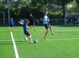 Laatste training S.K.N.W.K. JO11-1JM van seizoen 2022-2023 (partijtje tegen de ouders) (55/221)